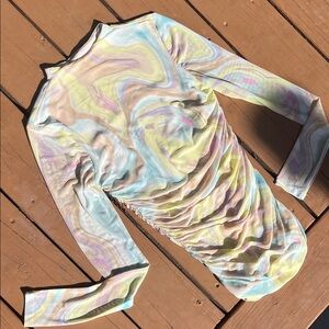 AFRM Pastel Swirl Mesh Top